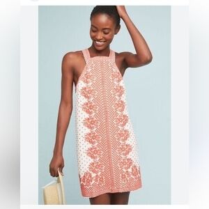Anthropologie Maeve Embroidered Dress